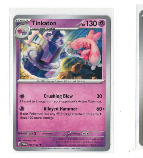 POKEMON PARADOX RIFT TINKATON 85/182