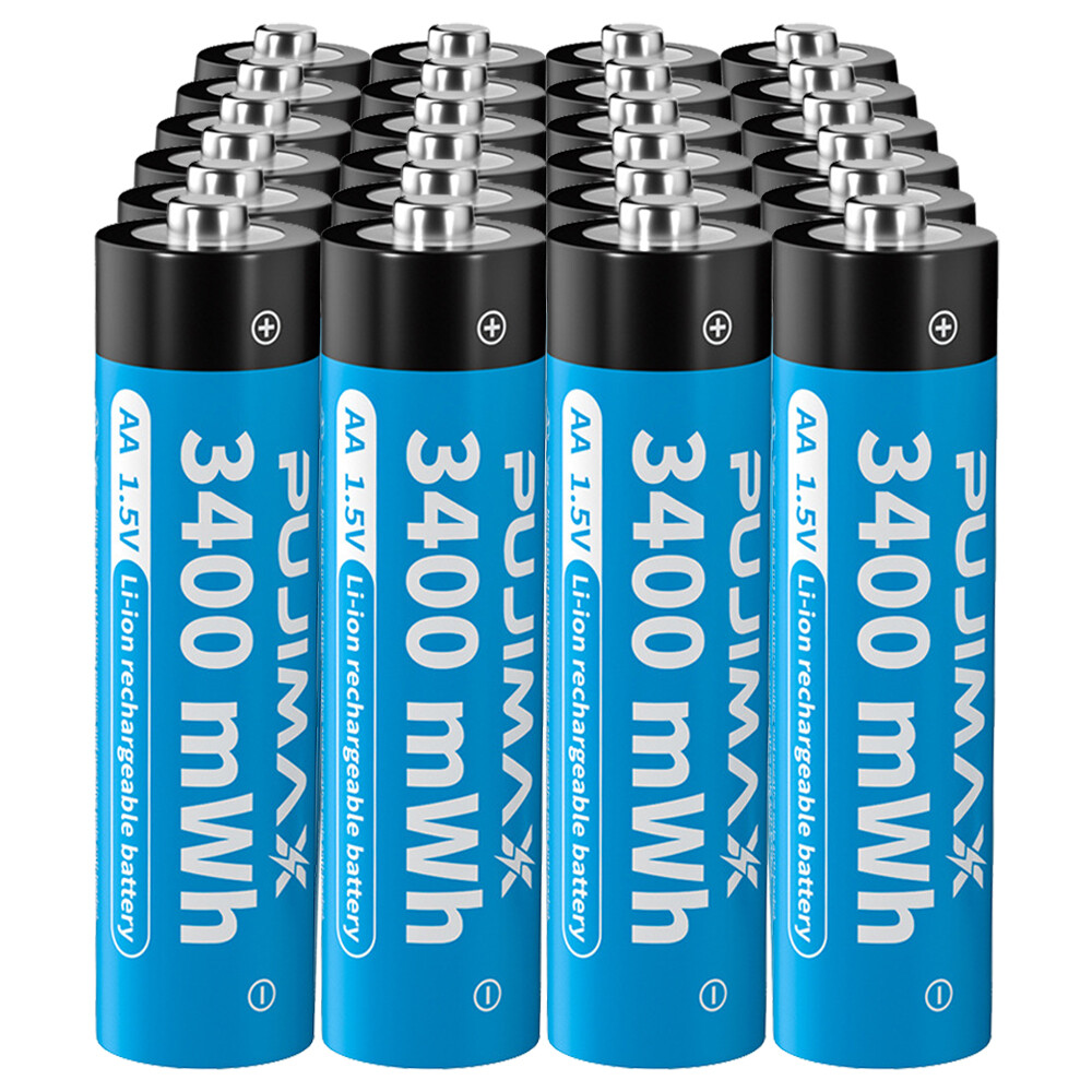 24pcs 4pcs AA Rechargeable Lithium Li-ion Batteries 1.5V / Battery Charger Lot