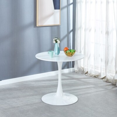 31.5''White Tulip Table Mid-century Dining Table for 2-4 people