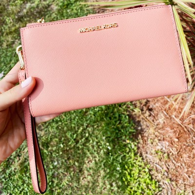 large double zipper wallet