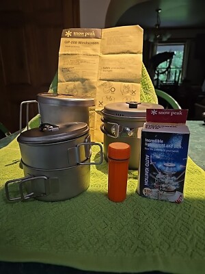 Vintage Collection Of Snow Peak Camping Eqipment Made In JAPAN