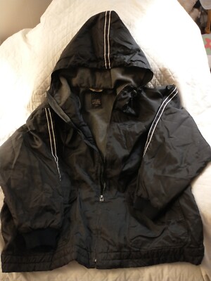 ジャケット・アウター STONE  03aw WOOL HOODED JACKET Jonathan Stone Jacket Men's 2XL Zipper Black Long Sleeve Hoodie
