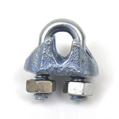 NATIONAL Galvanized 1/8 Inch Cable Wire Rope CLAMPS (25 PACK)