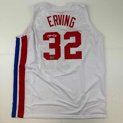 Facsimile Autographed Julius Erving Dr. J New York Reprint Basketball Jersey XL