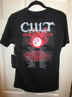 CULT OF INDIVIDUALITY BLOOD MOON BLACK CREW NECK S/S T-SHIRT NEW