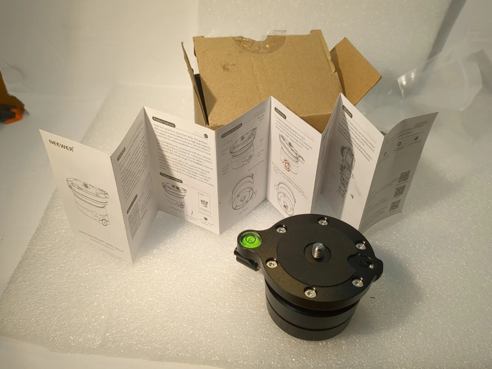 Neewer Trípode Base Niveladora Cámara Nivelador con Placa de Ajuste de Nivel de Burbuja Foto 3 de 4