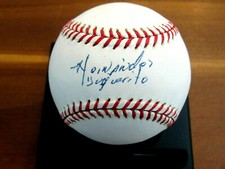 ADRIAN HERNANDEZ EL DUQUECITO NY YANKEES BREWERS SIGNED AUTO OML BASEBALL JSA
