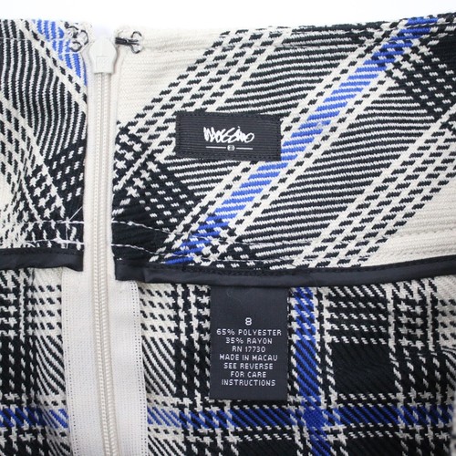 Nueva con etiquetas Mossimo Mujer Talla 8 Cuadros Plisada Preppy Mini Falda - Imagen 4 de 5