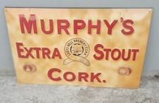 Murphy's Stout Segno Metallo Insegna 3D Rilievo Pesante Qualità 40 X 60 CM 