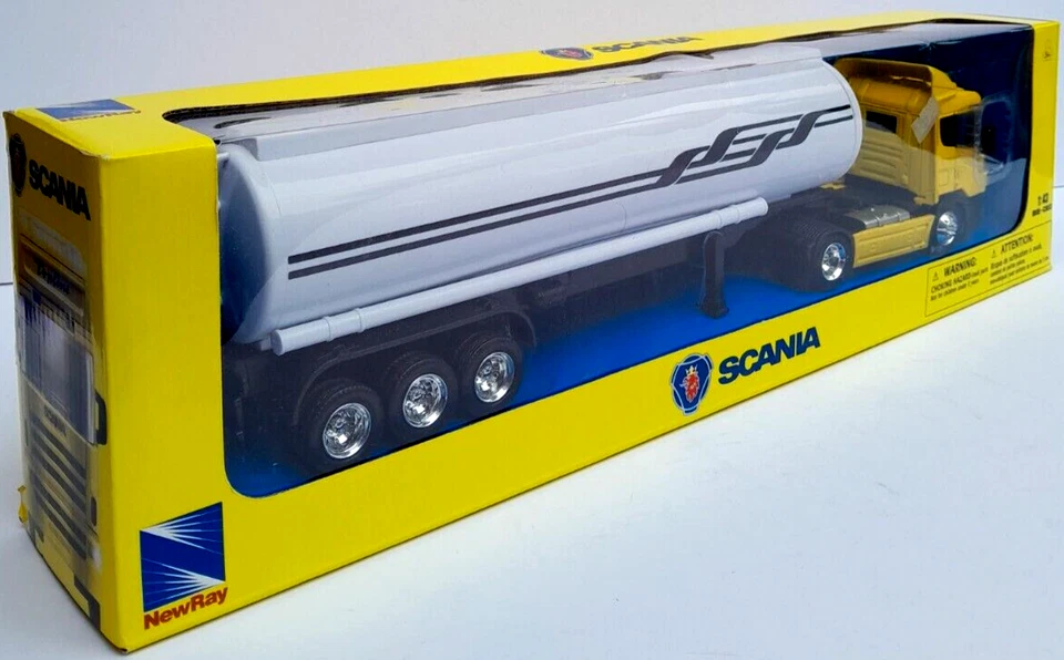 SCANIA: CAMIÓN CISTERNA DE LARGA DISTANCIA / CAMIÓN MODELO FUNDIDO A PRESIÓN 1:43 2011 - COMO NUEVO SIN TOCAR Foto 3 de 4