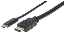 Manhattan Cavo adattatore USB-C a HDMI 1m Nero
