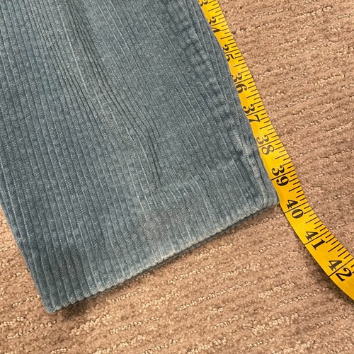 Pantalones vintage Eddie Bauer para mujer 6 azul pana cintura alta años 90 plisados Gorpcore - Imagen 6 de 20