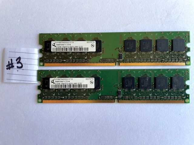 Qimonda 512MB DDR2-533 HYS64T64000HU-3.7-B UDIMM PC2-4200 NON-ECC RAM👀 - Image 4 of 4