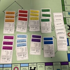 French Monopoly Property Title Deed Cards 1982 - Game Replacement
