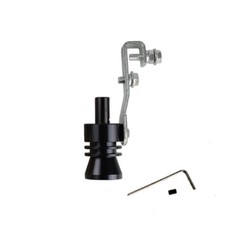 Silbador de escape de sonido turbo falso negro tamaño M BOV silbador universal