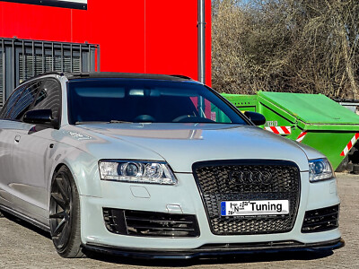 Spoilerschwert Frontspoiler Splitter aus ABS passend für Audi RS6 4F C6