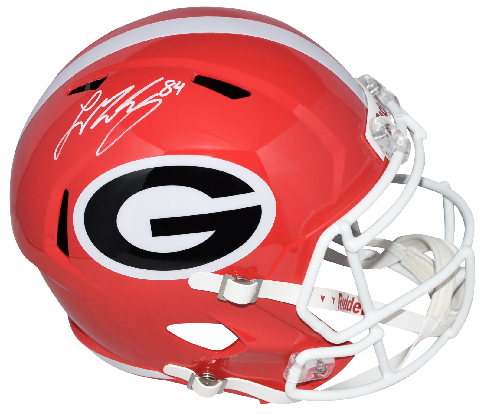 Ladd McConkey Autographed Signed Georgia Bulldogs FULL SIZE SPEED HELMET BECKETT 