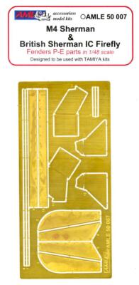 AML Models 1/48 M4 SHERMAN & BRITISH SHERMAN FIREFLY FENDERS Photo Etch Set