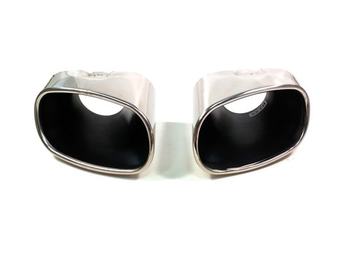 Dual Chrome Exhaust Pipe Muffler Tip Stainless Steel For BMW X5 E70 NEW BOXED - Picture 4 of 6