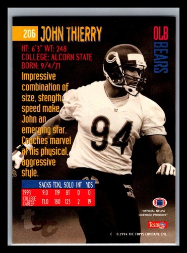 1994 Topps Stadium Club Football # 1 - 210 - Pick Your Card! - Picture 412 of 420