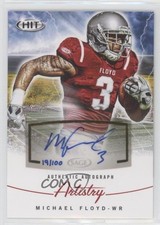 2012 SAGE Hit Artistry Auto 19/100 Michael Floyd #AA-3 Auto 5c9