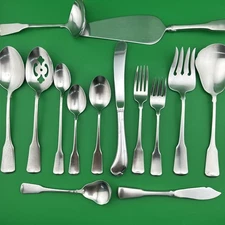 AMERICAN COLONIAL Oneida CUBE Heirloom Satin Stainless Flatware - Choice