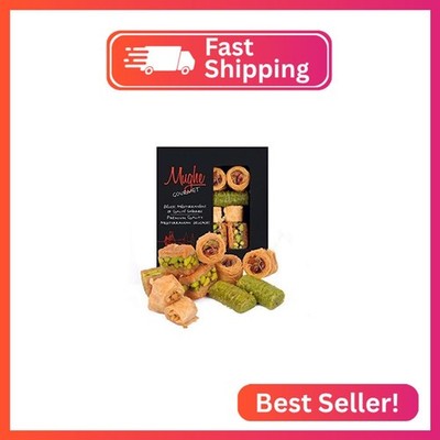 Mughe Gourmet Premium Baklava Assorted Gift Box - Luxury Baklawa Pistachio, Almo