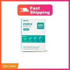 XICVIC Pimple Patches for Face - 4 Size 600 Counts Acne Patches, Hydrocolloid...