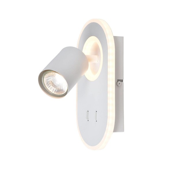 Brilliant Lampe, Kimon Led Wandspot Weiß, 1X PAR51, GU10, 5W Geeignet FüR Reflek-image