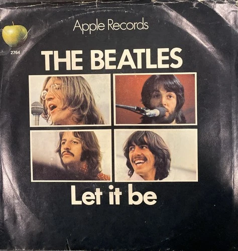The Beatles-Let It Be 45 With PS Vg+
