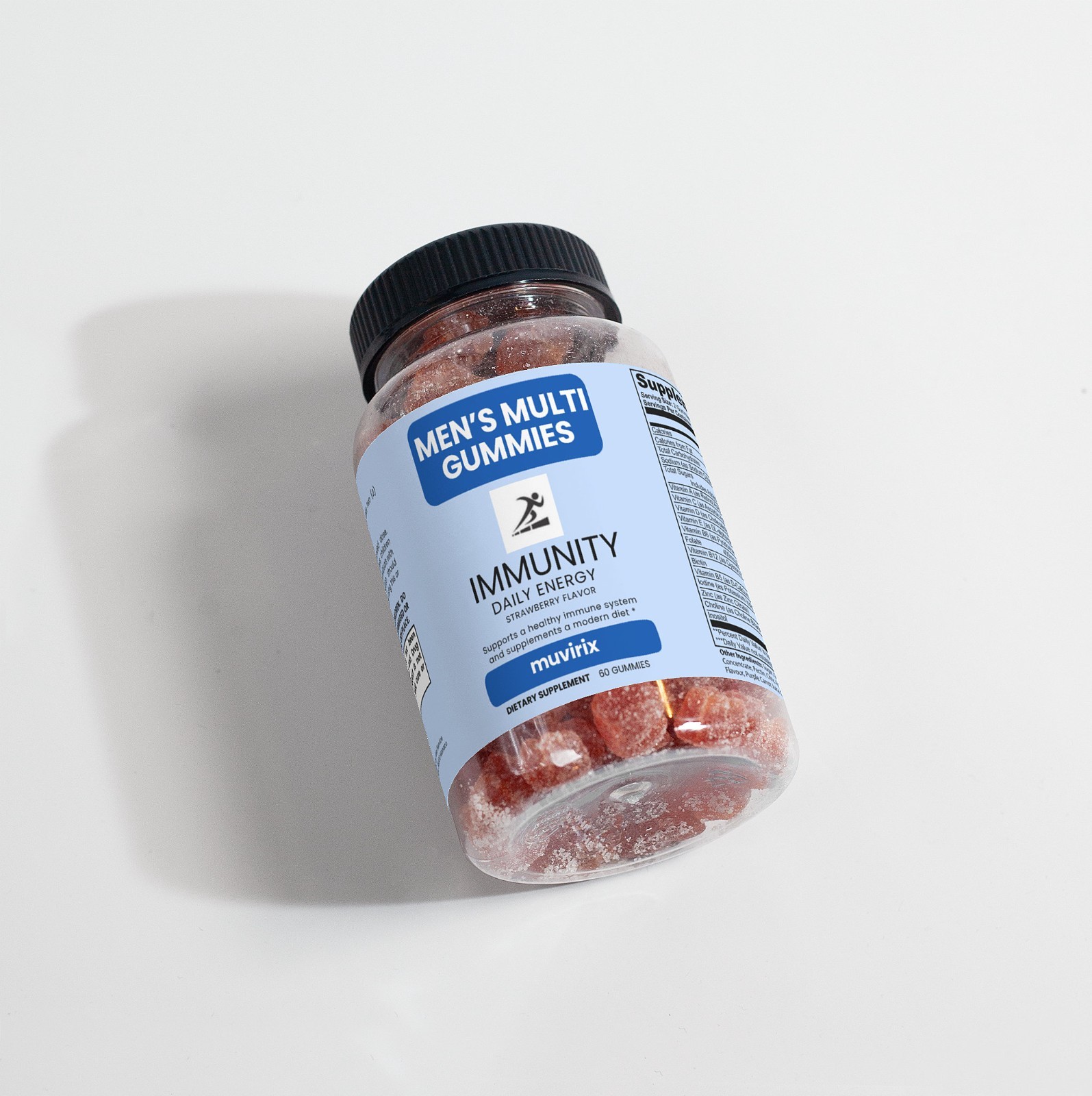 Men’s Multivitamin Gummies for Immune Support Vitamin A B C D Zinc Daily Energy