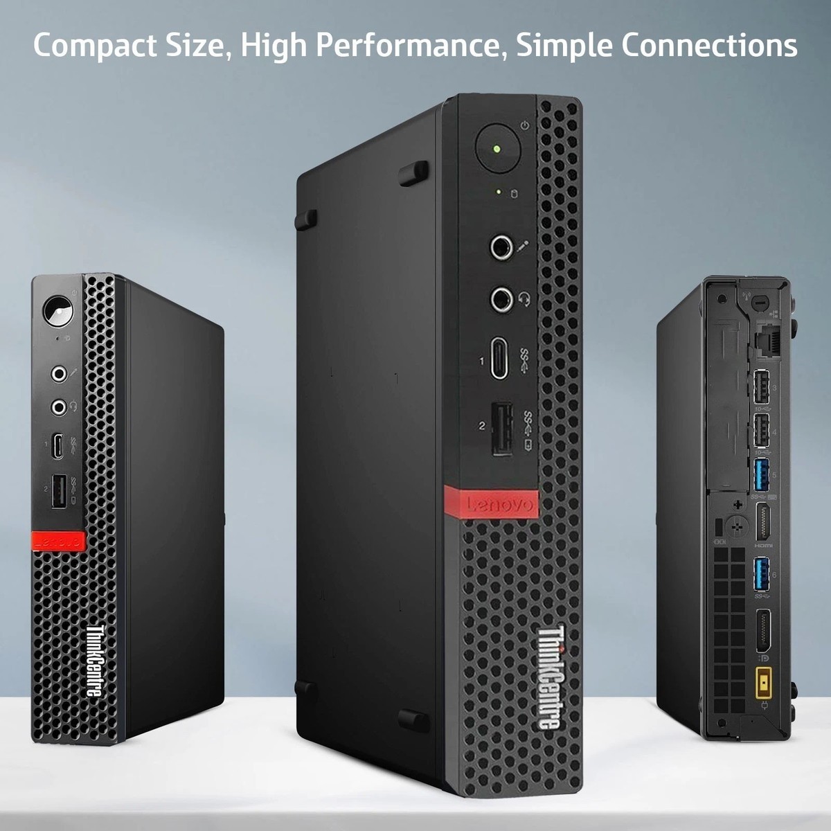 Lenovo M720q Mini pc intel i3-8th 8GB RAM 256GB SSD Wi-Fi Wireless