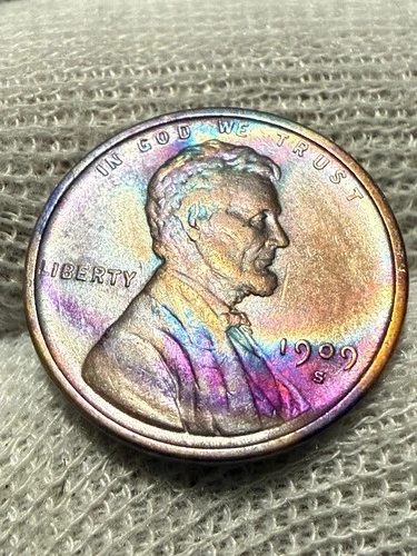 1909-S Lincoln Wheat Cent Penny * High Grade Lustrous UNC* KEY DATE!* Toned