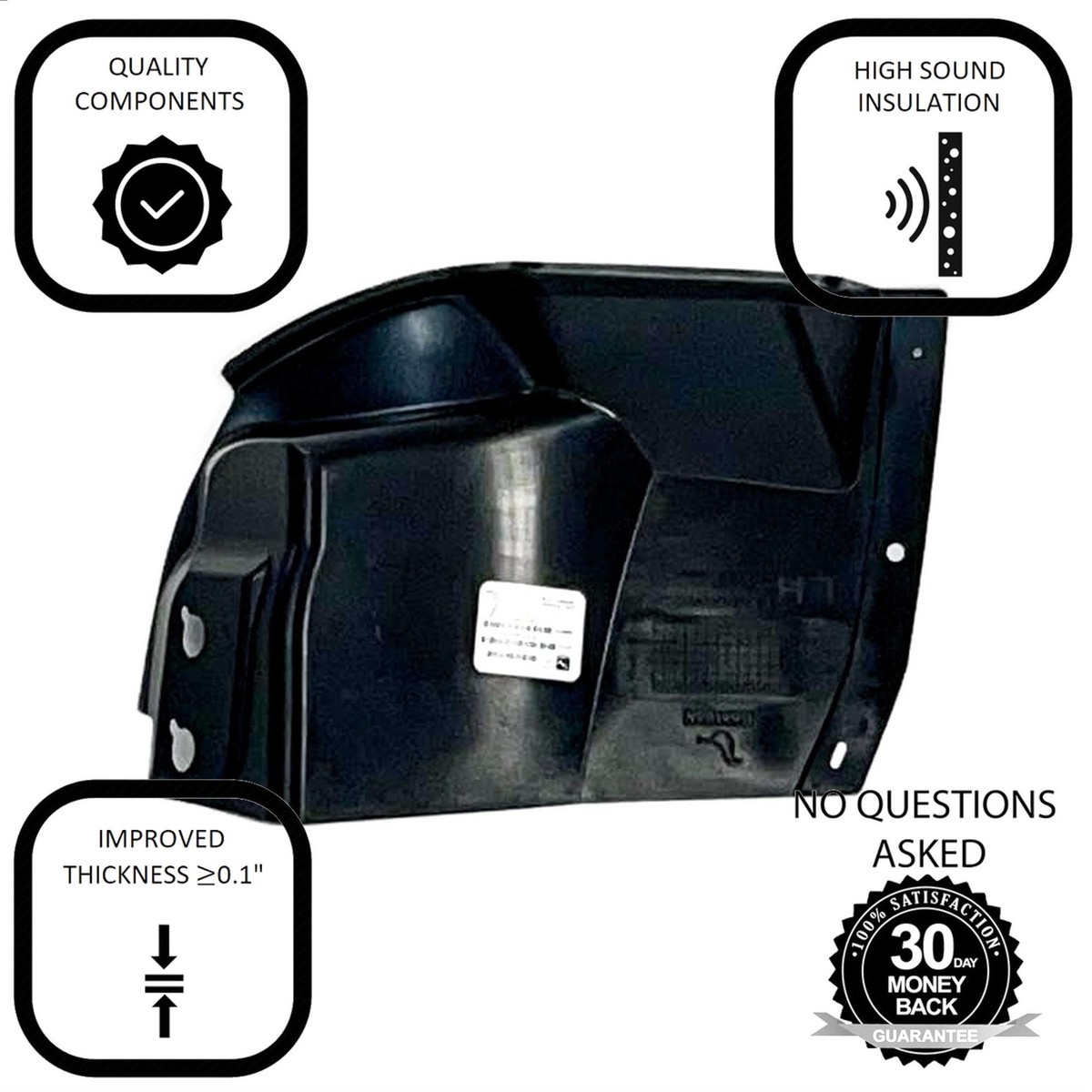 アイライナー RAM 2019-2022 Dodge RAM 1500 Front Left Driver Side Fender Liner