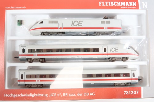 Fleischmann 781207 ICE 2 BR 402 Zugset 3-teilig Spur N DB DIGITAL in OVP | Condition: Gebraucht