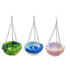 Hanging Bird Hammock Cute Winter Bird Nest Bed for Canaries Conures Finches