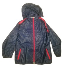 Vintage Marty Liquori Womens Size 2X Hooded Full Zip Winderbreaker Blue Rare 70s