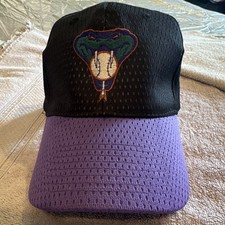 FanTastic Arizona Diamondbacks MLB Mesh Snapback Cap Hat Black/Purple One Size