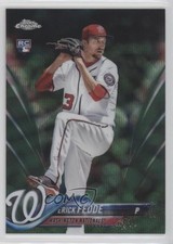 2018 Topps Chrome Green Wave Refractor 18/99 Erick Fedde #76 0he