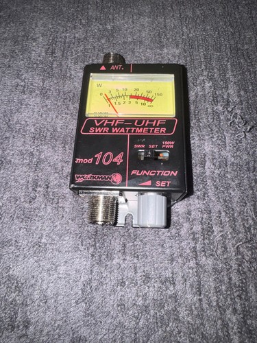 Workman 104 swr Watt Meter VHF UHF Ham Radio Antenna no CB