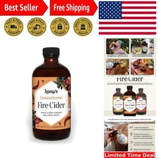 Harvest Unsweetened Fire Cider – 16 fl oz Natural Wellness Tonic in Glass Bottle