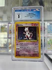 Mewtwo 10/102 Base Set Holo Unlimited CGC 5 Excellent