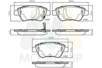 Bremsbelagsatz Scheibenbremse Motaquip LVXL1320 FüR Opel Corsa S07 L08 L68 Lpg