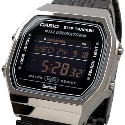 CASIO Vintage ABL-100WEGG-1B Bluetooth Step Tracker Watch Black IP