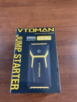 VTOMAN V6 Pro 2000A Peak Current Jump Starter Car Battery Portable LED Indicator