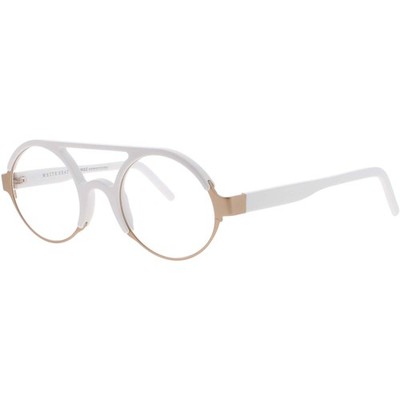 Andy Wolf Unisex Eyeglasses Gold Metal/Acetate Oval Shape Full Rim Frame CHEN E