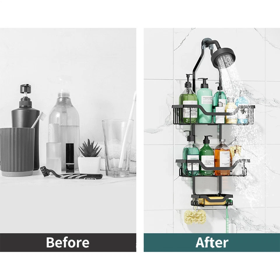 3-уровневые полки для душа организация душа с присоской без сверления - Изображение 3 из 4