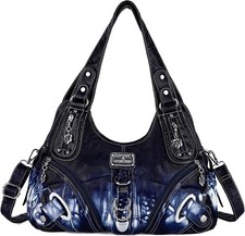 Damen Schultertasche Hobo Umhängetasche PU L...