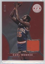 2012-13 Totally Certified Memorabilia Red Prime 6/49 Earl Monroe #121 HOF 4p7