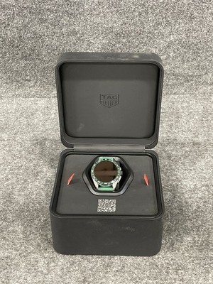TAG Heuer Men's Connected Calibre E4 Watch, 45mm, Steel, Green, SBR8A14.BT6317